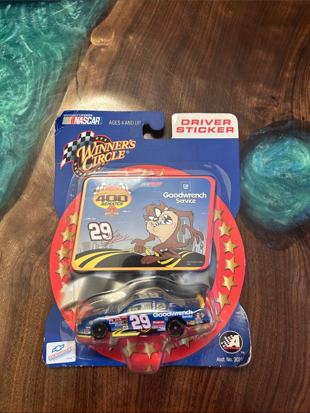 Winner's Circle NASCAR Kevin Harvick #29 Looney Tunes Taz diecast car, New